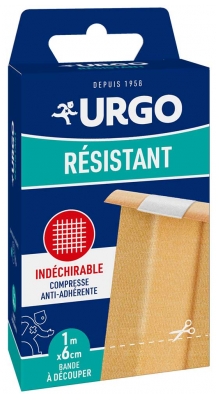 Urgo Résistant Bande Tissu à Découper 1 m x 6 cm