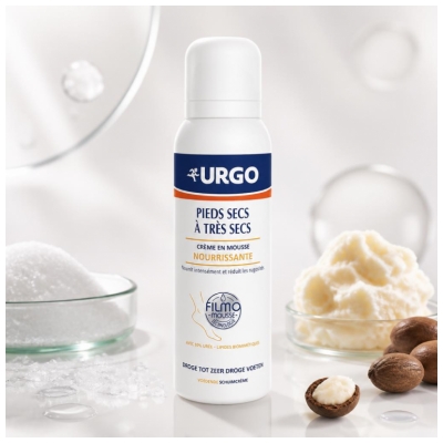 Urgo Crème en Mousse Nourrissante Pieds Secs 125 ml