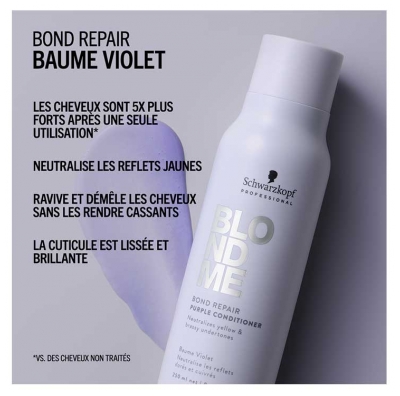 BlondMe Schwarzkopf Professional Bond Repair Baume Violet 250 ml