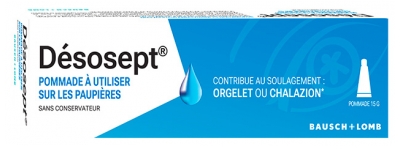 Bausch + Lomb Désosept Pommade à Utiliser sur les Paupières 15 g