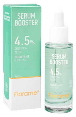 Florame Sérum Booster 4,5% Zinc PCA Actif Purifiant Bio 30 ml