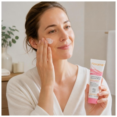 Florame Tolérance Crème Apaisante Hydratante Apaisante Riche Bio 50 ml