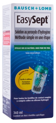 Bausch + Lomb EasySept Solution au Peroxyde d'Hydrogène 360 ml