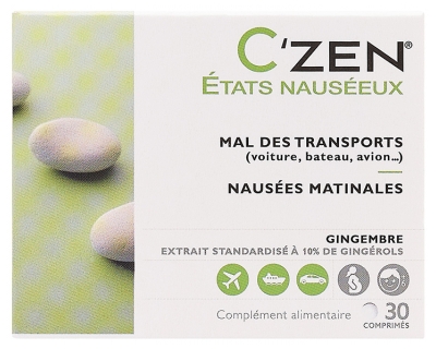 Bausch + Lomb C'Zen États Nauséeux Mal des Transports 30 Comprimés