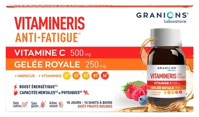 Granions Vitamineris Anti-Fatigue Goût Fruits Rouges 10 Shots