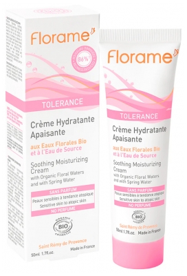 Florame Tolérance Crème Apaisante Hydratante Bio 50 ml