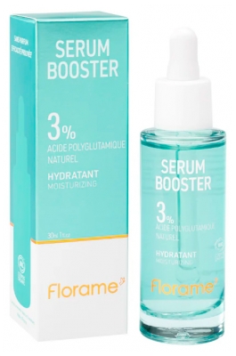 Florame Sérum Booster 3% Acide Polyglutamique Naturel Hydratant Bio 30 ml
