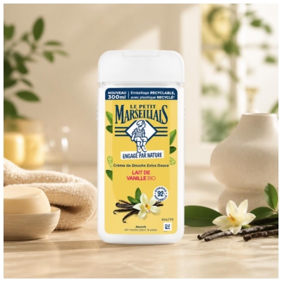 Le Petit Marseillais Crème de Douche Lait de Vanille Bio 300 ml