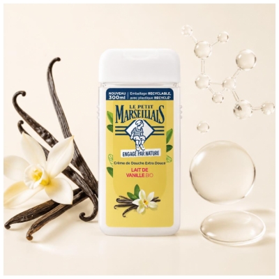 Le Petit Marseillais Crème de Douche Lait de Vanille Bio 300 ml
