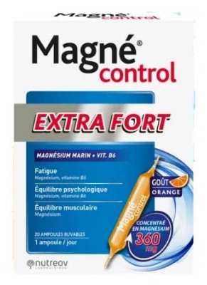 Nutreov Magné Control Extra Fort 20 Jours 20 Ampoules