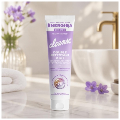 Energiqa Cleanse Double Nettoyant 2en1 Tous Types de Peaux 140 ml
