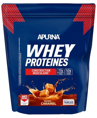 Apurna Construction Musculaire Whey Protéines 720 g - Saveur : Caramel