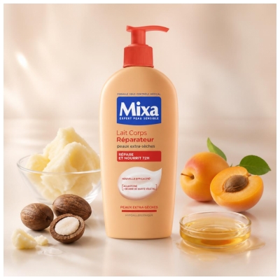 Mixa Lait Corps Réparateur Peaux Extra Sèches 250 ml