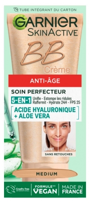Garnier SkinActive BB Crème Anti-Âge Acide Hyaluronique + Aloe Vera 5en1 SPF25 50 ml
