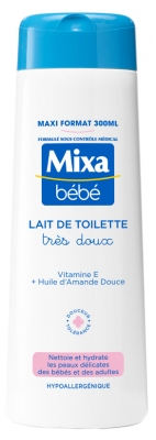 Mixa Bébé Lait de Toilette Hypoallergénique Très Doux 300 ml