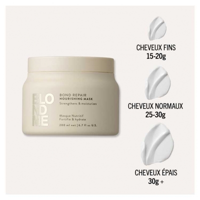 BlondMe Schwarzkopf Professional Bond Repair Masque Nutritif Fortifie & Hydrate 200 ml