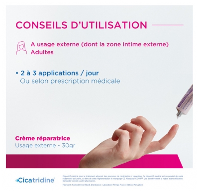 Cicatridine Crème Réparatrice Hydratante 30 g