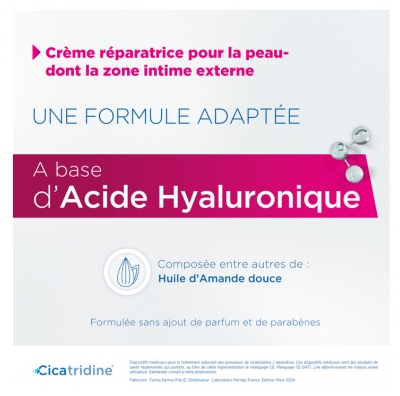 Cicatridine Crème Réparatrice Hydratante 30 g