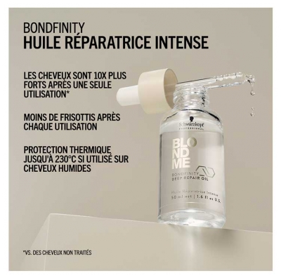 BlondMe Schwarzkopf Professional Bondfinity Huile Réparatrice Intense 50 ml