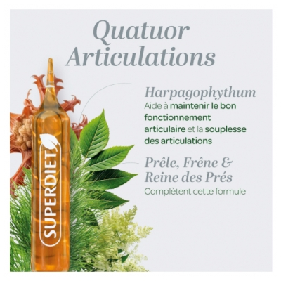 Superdiet Quatuor Articulations Bio 20 Ampoules