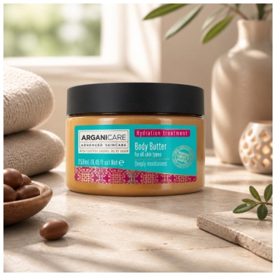 Arganicare Beurre Corporel Hydratant Tous Types de Peau 250 ml
