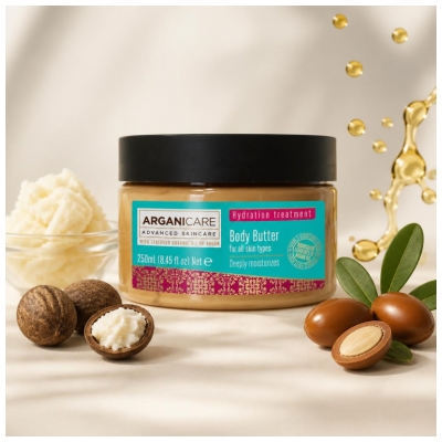 Arganicare Beurre Corporel Hydratant Tous Types de Peau 250 ml