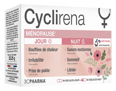 3C Pharma Cyclirena pour la Ménopause 60 Gélules