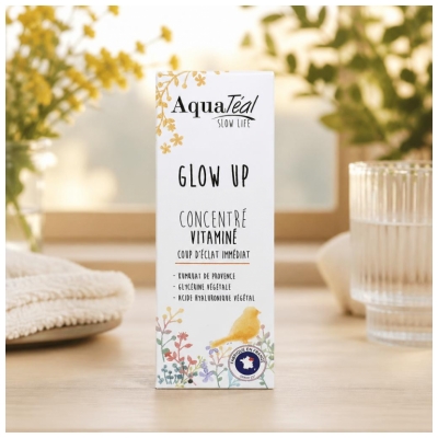 AquaTéal Glow Up Concentré Vitaminé Coup d'Éclat Immédiat 30 ml 
