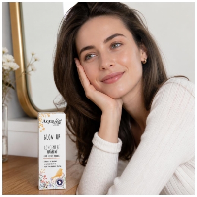 AquaTéal Glow Up Concentré Vitaminé Coup d'Éclat Immédiat 30 ml 