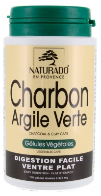 Naturado en Provence Charbon Argile Verte 120 Gélules