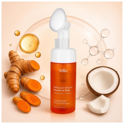 Séfia Nettoyant Brosse Douceur et Éclat Toutes Peaux 120 ml