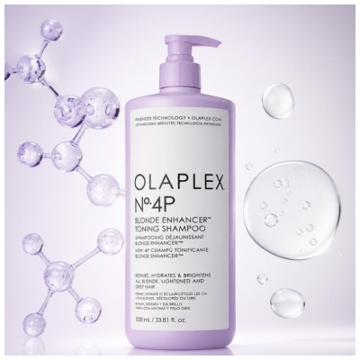 Olaplex N°4P Blonde Enhancer Shampoing Déjaunissant 1 Litre