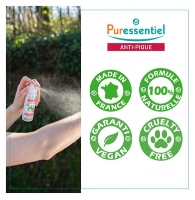 Puressentiel Nouvelle Formule : Spray Répulsif Anti-Pique Aux He Bio - 75 ml (Mars 2022)