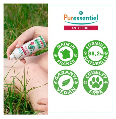 Puressentiel Anti-Pique Spray Répulsif 6h30 Zones Boisées et Herbacées 100 ML