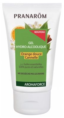 Pranarôm Aromaforce Gel Hydro-Alcoolique+ Orange Douce Cannelle 50 ml