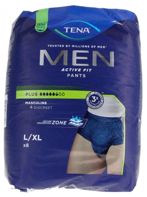 Tena Men Active Fit Plus - Taille l/Xl Sous-Vêtements Absorbants