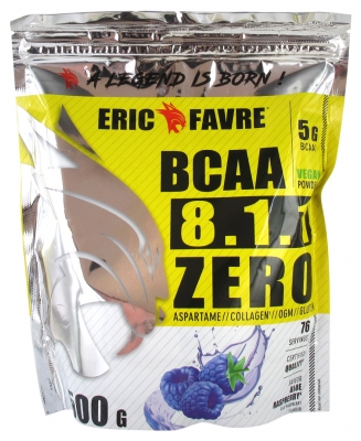Eric Favre Bcaa 8.1.1 Zéro Vegan Blue Raspberry