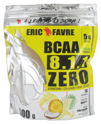 Eric Favre Bcaa 8.1.1 Zéro Vegan Blue Raspberry - Goût : Piña Colada