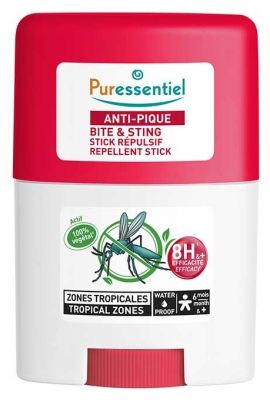 Puressentiel Anti-Pique Stick Répulsif Zones Tropicales Waterproof 20 ml