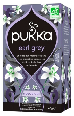 Pukka Thé Noir Earl Grey Bio 20 Sachets
