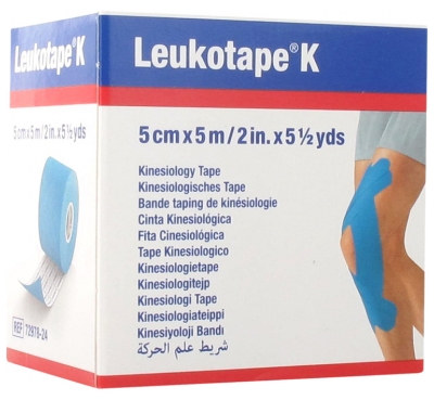 Essity Leukotape K 5 m X 5 cm - Couleur : Bleu 2