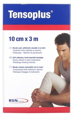 Essity Tensoplus Bande Auto-Adhérente Sécable à la Main 10 cm x 3 m