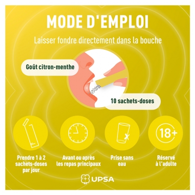 Upsa Citrate de Betaine & Citrate de Calcium Sachets-Doses