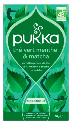 Pukka Matcha & Thé Vert Menthe Bio 20 Sachets