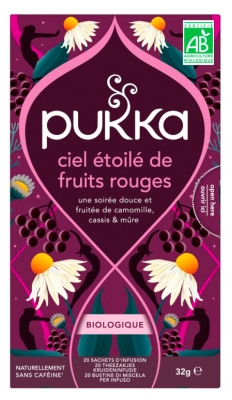 Pukka Infusion Ciel Etoilé de Fruits Rouges Bio 20 Sachets
