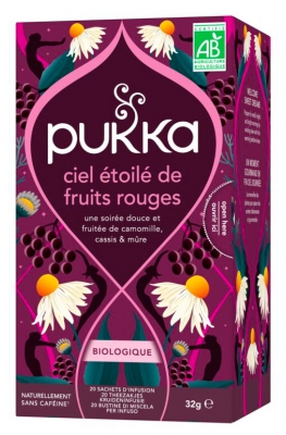 Pukka Infusion Ciel Etoilé de Fruits Rouges Bio 20 Sachets