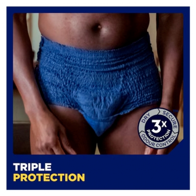 Tena Men Active Fit Pants Plus Taille L/XL Sous-Vêtements Absorbants 8 Unités