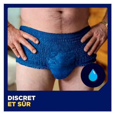 Tena Men Active Fit Pants Plus Taille L/XL Sous-Vêtements Absorbants 8 Unités