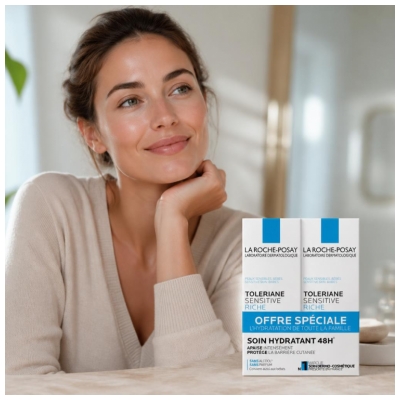 La Roche-Posay Tolériane Sensitive Crème Riche Peaux Sensibles Lot de 2 x 40 ml