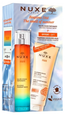 Nuxe Sun Eau Délicieuse 100 ml + Shampoing Douche Après-Soleil 200 ml Offert